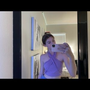 Purple Wrap top